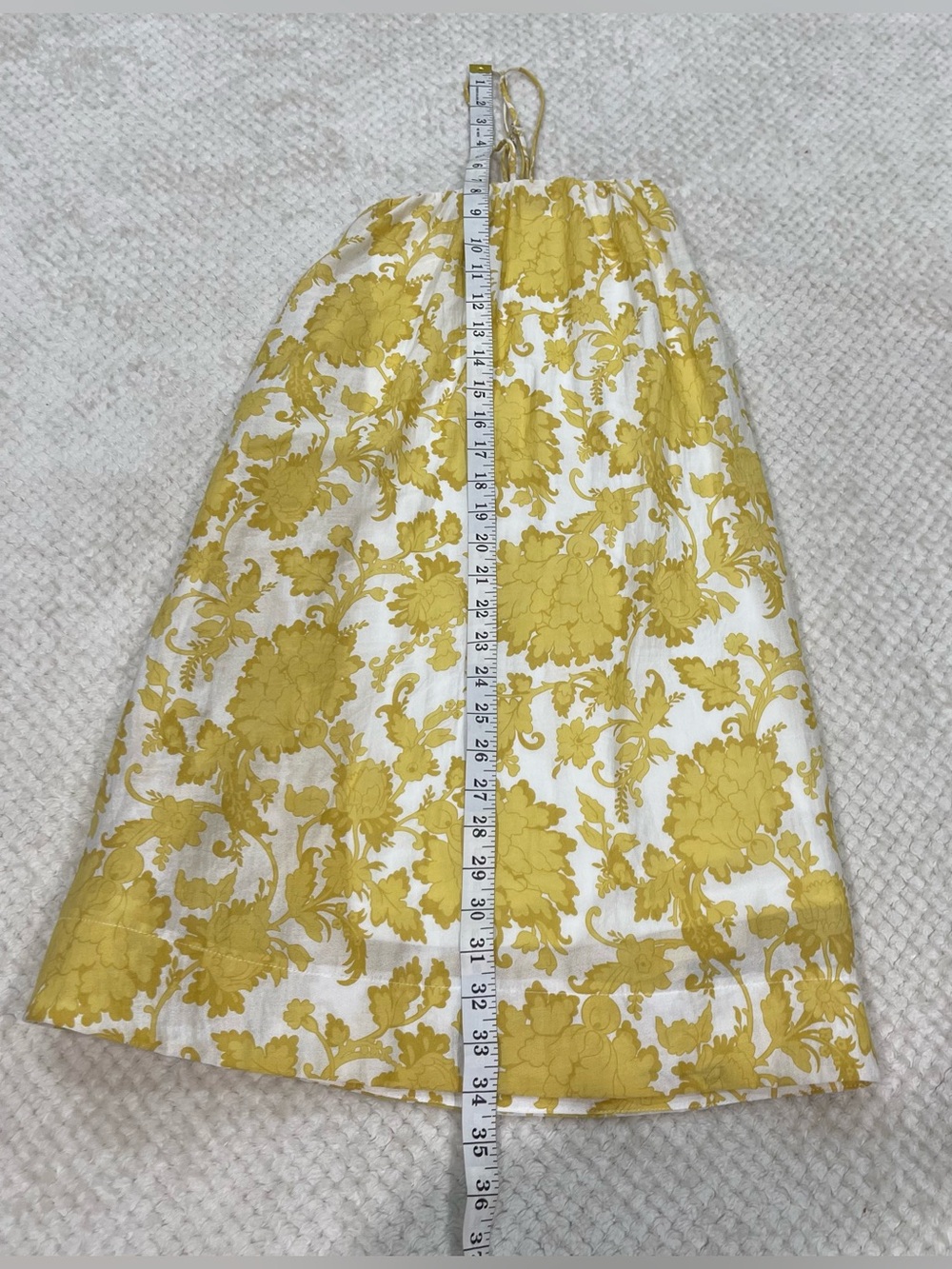 Fore Collection Yellow Floral Babydoll Mini Dress Size Large - Picture 10 of 14
